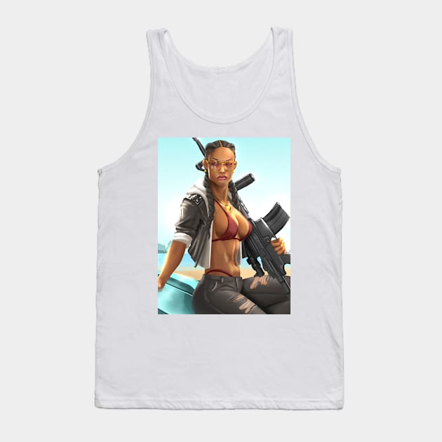 Gangsta Girl Collection Tank Top by Beckley Art